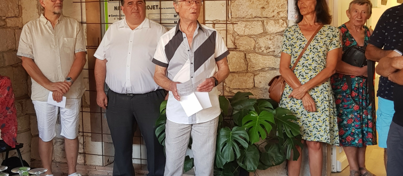 Matière, couleurs, originalité de l'artiste peintre Gilles Ternier, à la galerie " L'Arcade "