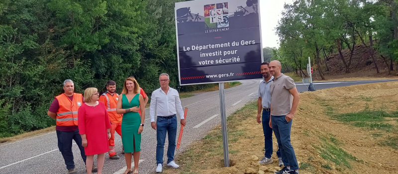 Travaux routiers : le Département s'affiche