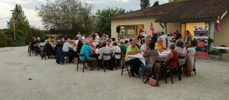 Sous les platanes