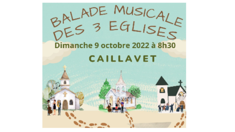 Une balade musicale autour de  trois églises !
