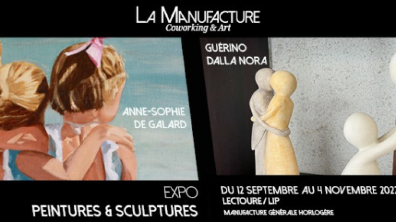 Vernissage de l'expo Anne-Sophie de Galard et Guérino Della Nora