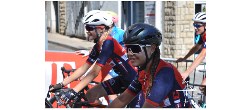 Deux futures championnes cyclistes à Vic-Fezensac pour la course de la Saint Matthieu!