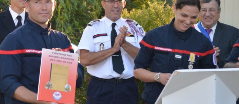 Passation de commandement au centre de secours