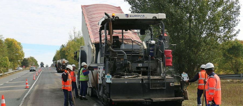 Travaux sur la RN 124