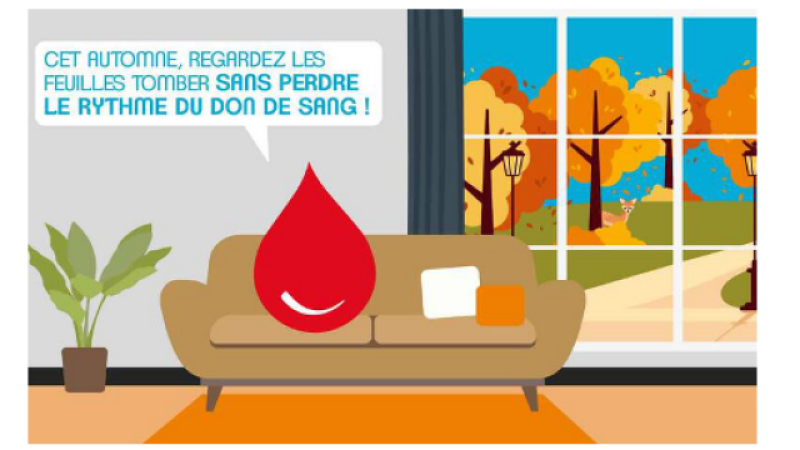 En automne, ne perdez pas le ryrhme du don du sang !