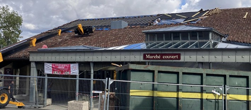 Travaux de la halle c'est parti