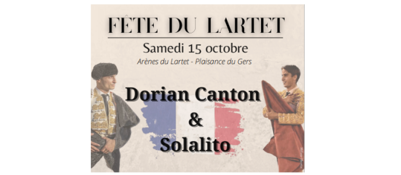 Découvrez le programme de la fête du Lartet samedi  15 octobre