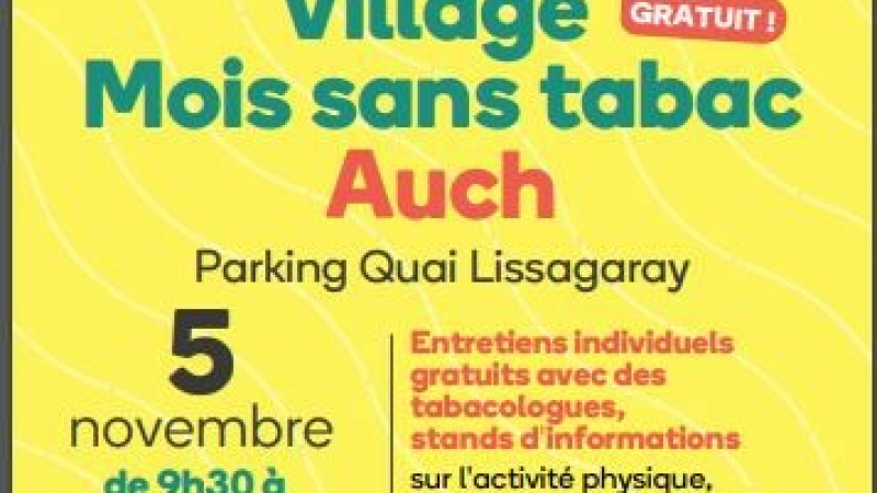 7 ème ## édition Mois sans tabac en Occitanie Auch