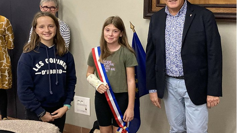 Maémi à la tête du conseil municipal junior