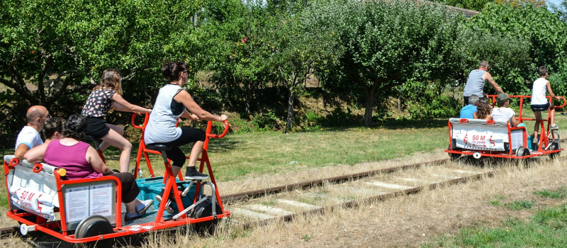 Le vélo-rail fantôme à Nogaro pour Halloween !