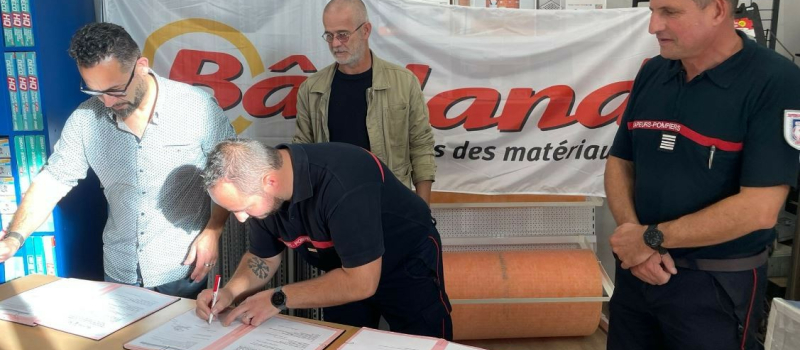 Batiland soutien les sapeurs pompiers