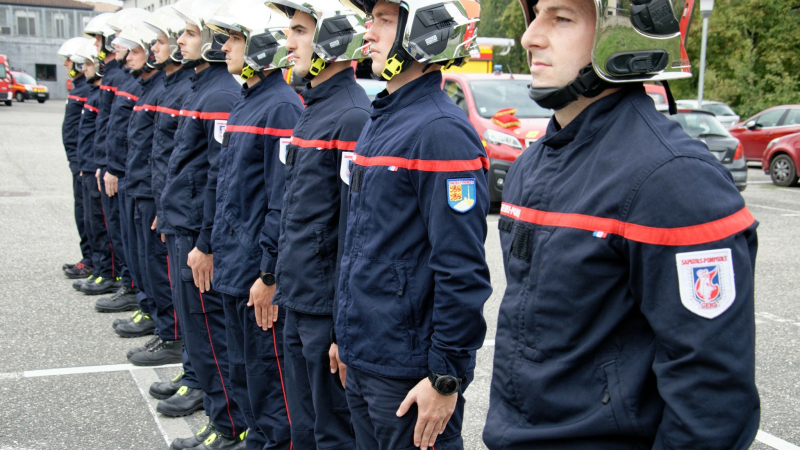 Formation de sapeurs pompiers professionnels