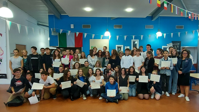 Cérémonie de remise du diplôme national  du Brevet au collège Gabriel Séailles