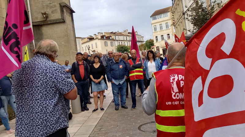 Manif CGT et Sud Solidaires, ils n'étaient qu'une soixantaine mais le coeur y était