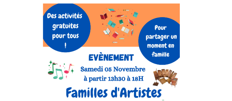 "Familles d'artistes" c'est samedi à Vic Accueil!