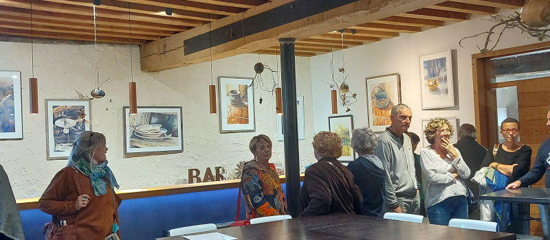 Quand trois univers artistiques se côtoient, cela donne "L'Art'Rencontre"  à Herrebouc