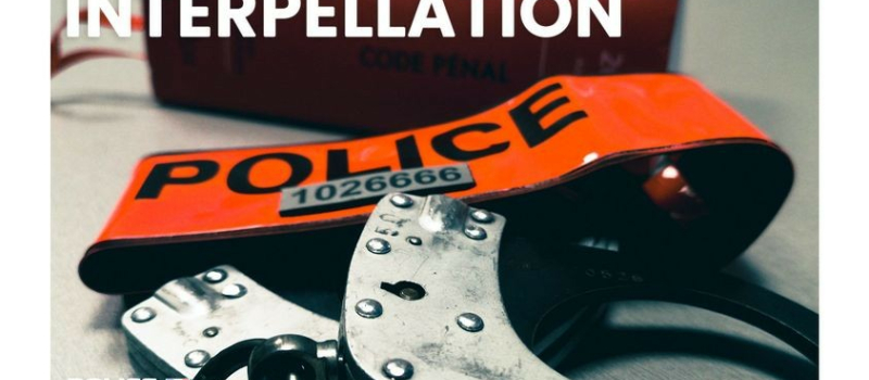 Une interpellation sans heurt