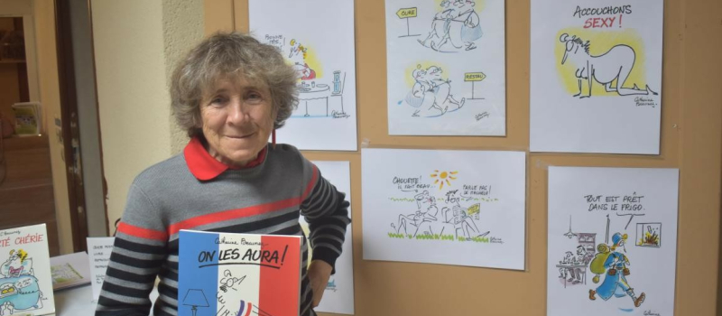 La dessinatrice Catherine Beaunez exposait à Barbotan