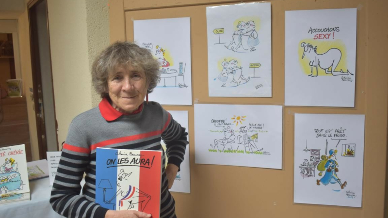 La dessinatrice Catherine Beaunez exposait à Barbotan