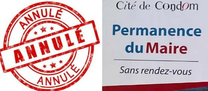 Permanence du maire annulée