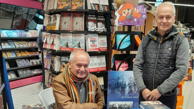 Les frères Xavier et Elian Da Silva "Histoire des poilus gascons fleurantins"