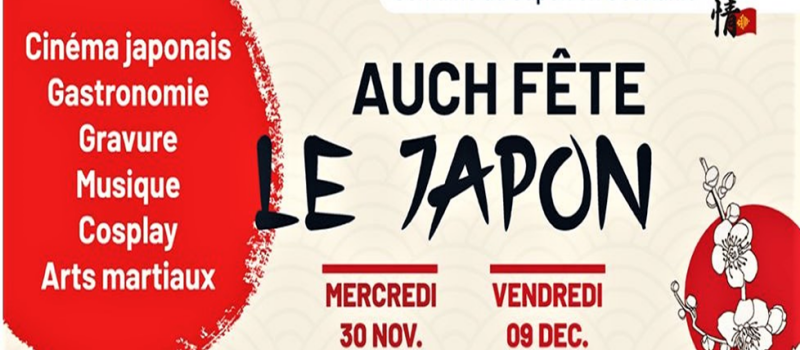 La ville d'Auch comme l'Occitanie fête le Japon du 30 novembre au 9 décembre