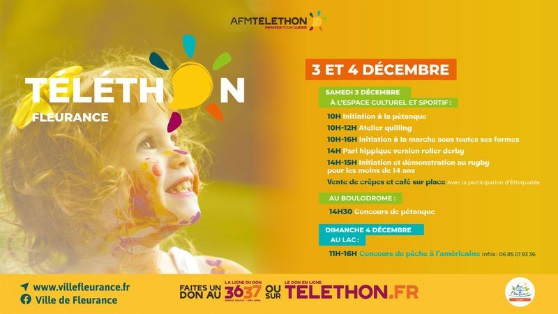 Fleurance: 36ème édition du Téléthon les 3 et 4 décembre