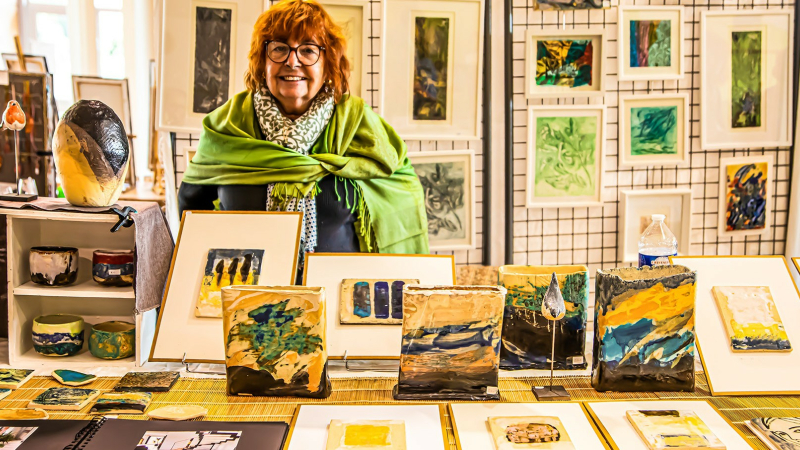 Feu d'artifice de créations au Petit marché des artistes et artisans d'Art d'Aignan  Le public est venu