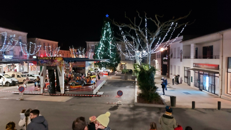 Lancement du week-end de Noël par l'illumination du sapin