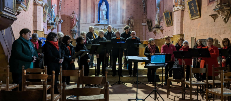 La chorale " l'Atelier des voix" a tenu avec succès son concert