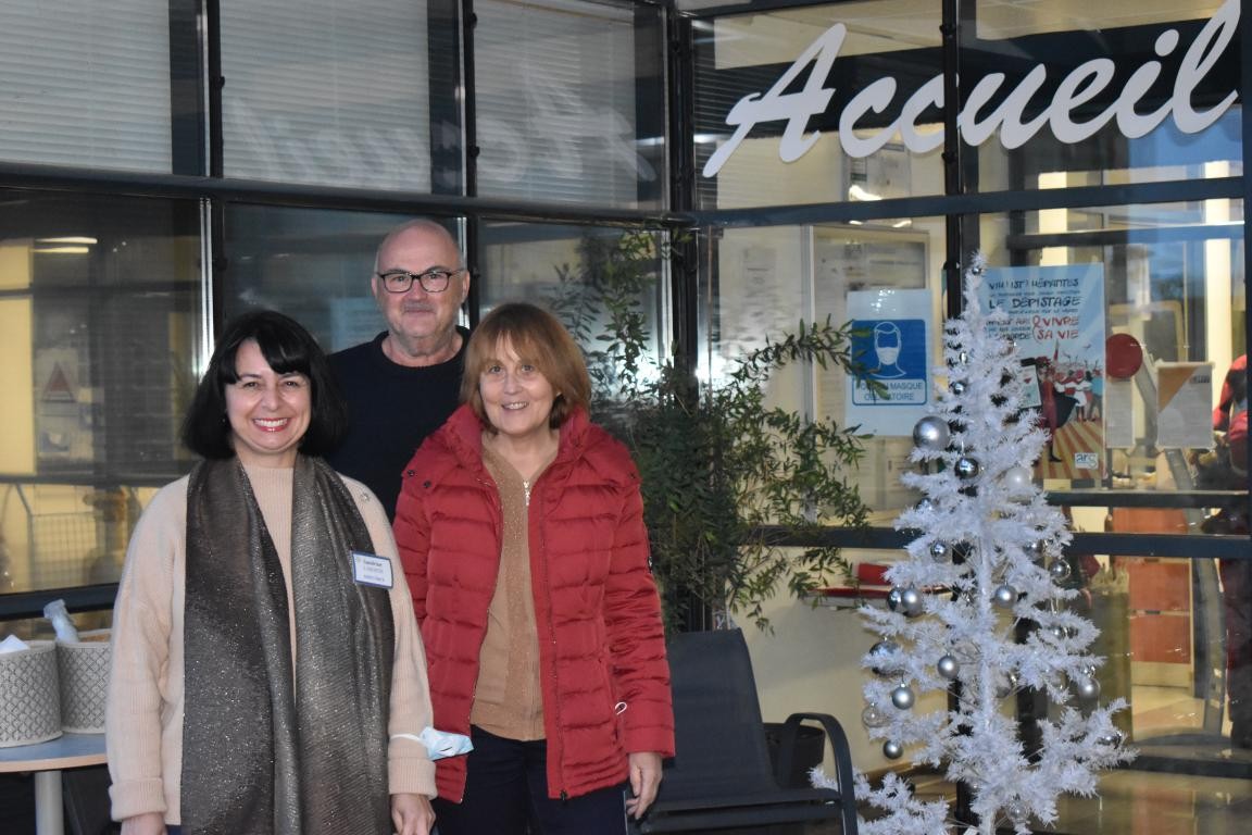 Sandrine Laborde, Dominique Lemaire et son compagnon Gilles Lebault