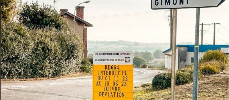 Routes : interdiction de circulation sur la RD511 entre Encausse et Saint-Cricq