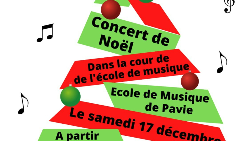 Concert de Noël de l'école de musique de Pavie