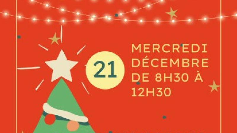 Noël avant l'heure au marché du mercredi matin