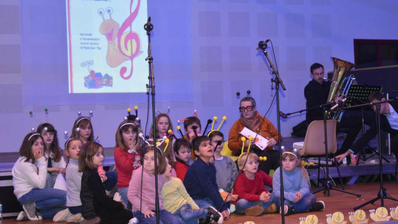 Léo l’escargot était enfin sur scène