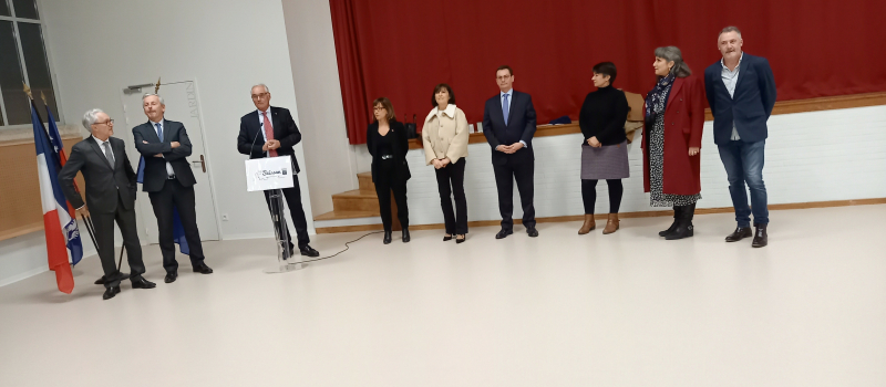 La rénovation de la salle des fêtes a respecté le bâti ancien et le moderne