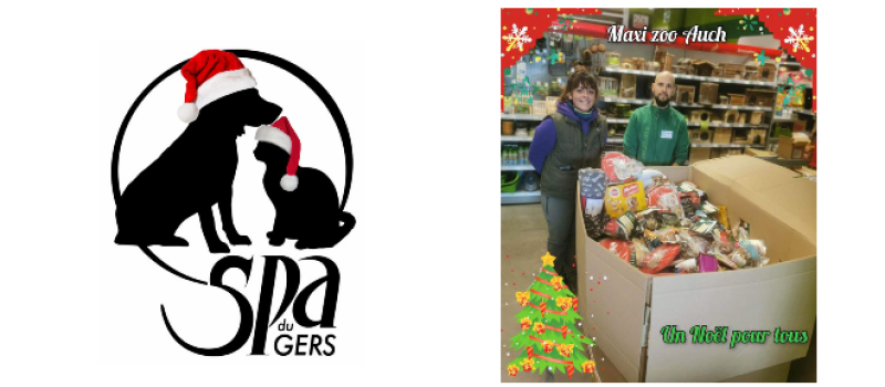Belle réussite de l'opération "Un Noël pour tous" chez Maxi Zoo Auch !