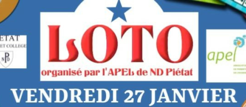 Loto de l’école de Notre Dame de Piétat