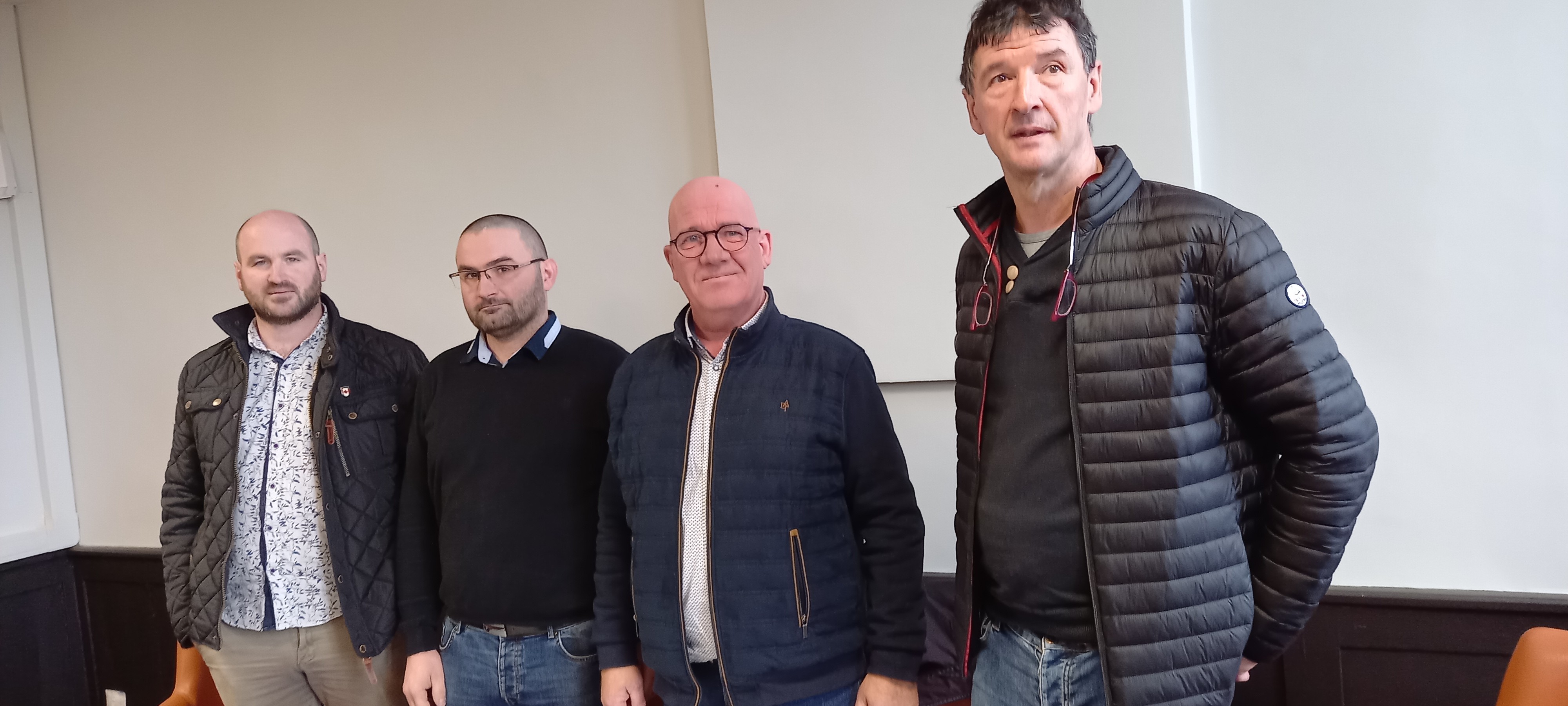 Frédéric Pitoux, Benjamin Constant, Bernard Malabirade et Pierre Péres ont tenu une conférence de presse ce lundi 16 janvier.