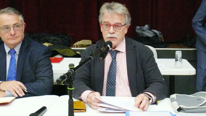 Le nouveau président, Bernard Pensivy, élu dès le premier tour