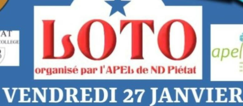 Loto de l’école de Notre Dame de Piétat, changement de lieu