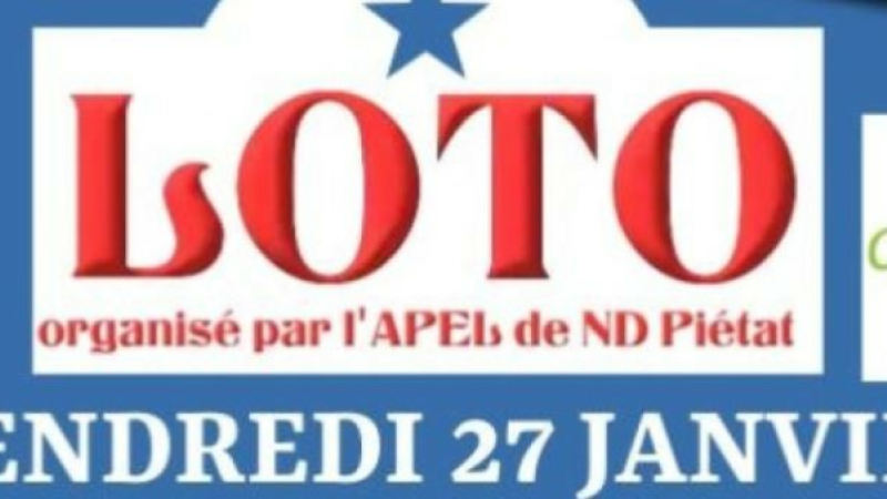 Loto de l’école de Notre Dame de Piétat, changement de lieu