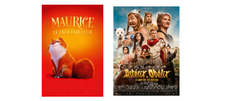 Animation et "Astérix et Obélix" au cinéma mercredi