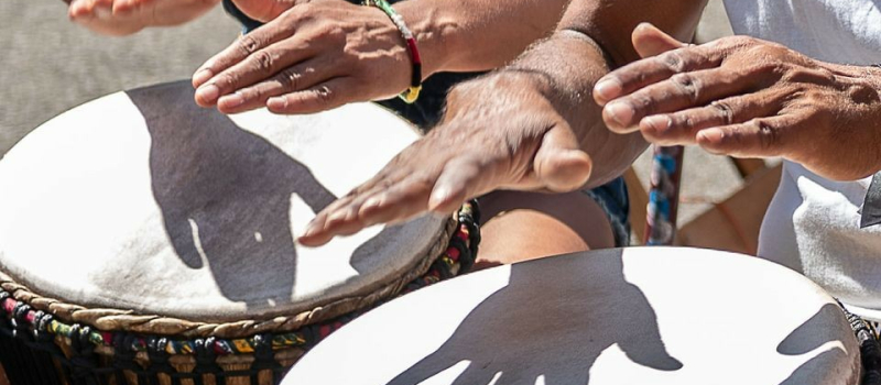 Stage de percussions organisé par Africa'Vic