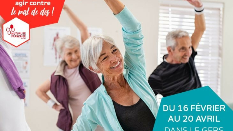 Seniors : agir contre le mal de dos ! 10 ateliers gratuits