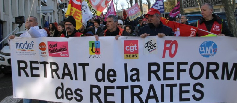 Grosse mobilisation contre la réforme des retraites
