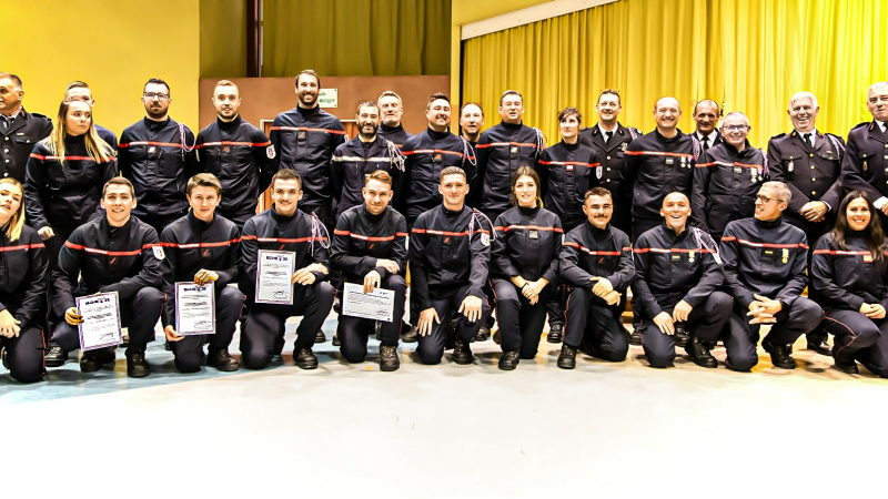 Dernière Sainte-Barbe du lt Gaüzère, chef du Centre du Houga