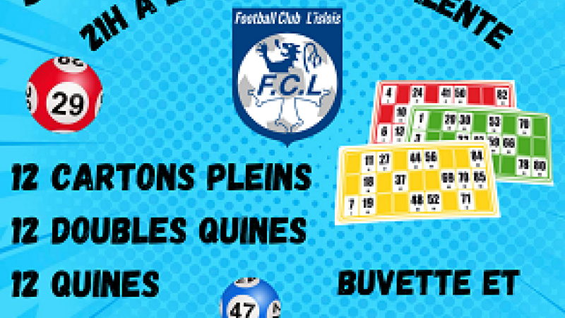 F.C.L’Isle jourdain organise son loto de février.