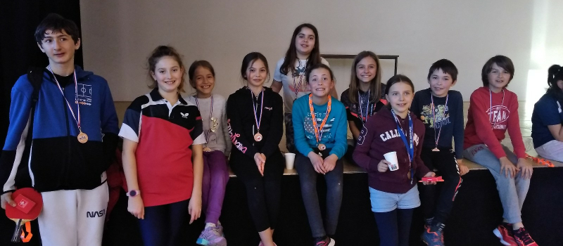 Début de saison pour la section tennis de table des foyers ruraux : belle représentation de VEGA TT