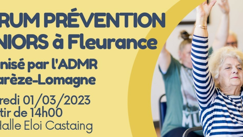 ADMR Ténarèze-Lomagne :  Forum d’information et de prévention à destination des Seniors